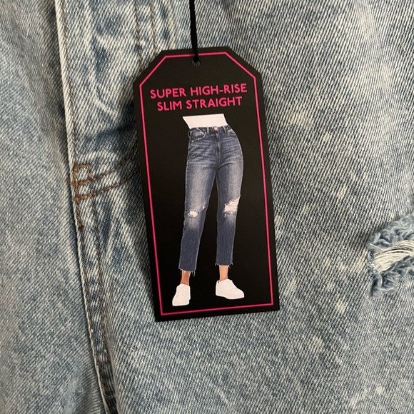 Super high rise slim straight jeans no boundaries - Picture 4 of 6